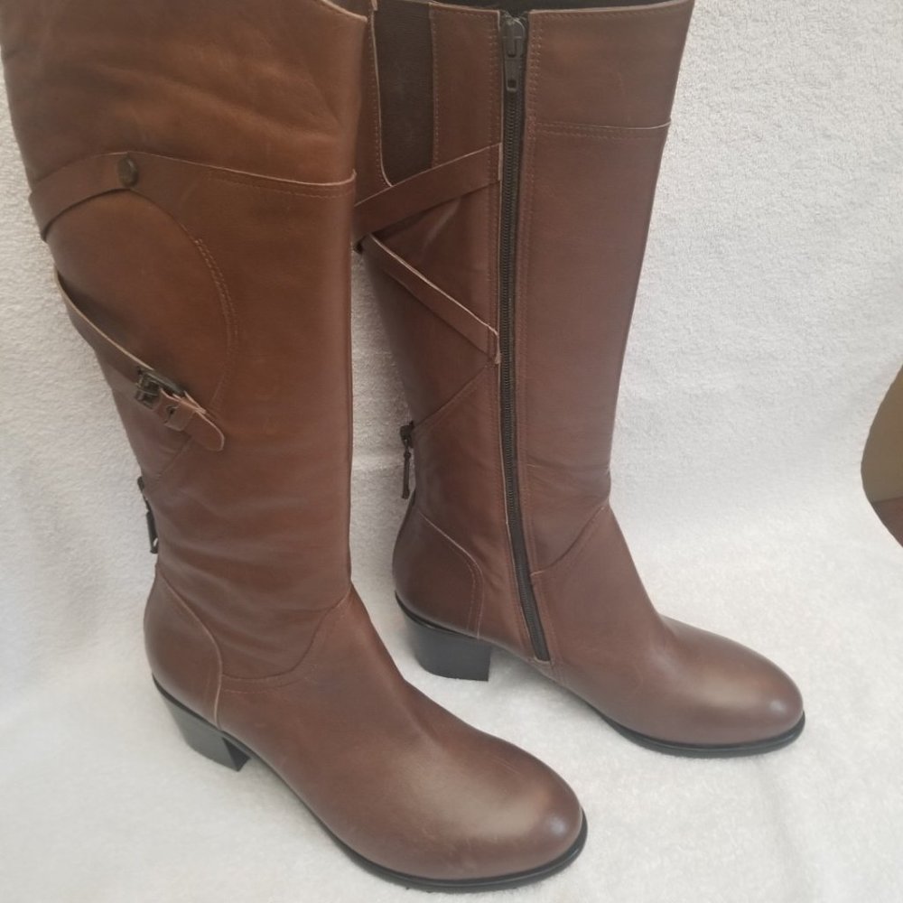 Womens All leather Tall Boots New